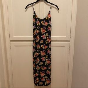 NWT Alice + Olivia Delora magnolia-print fitted dress